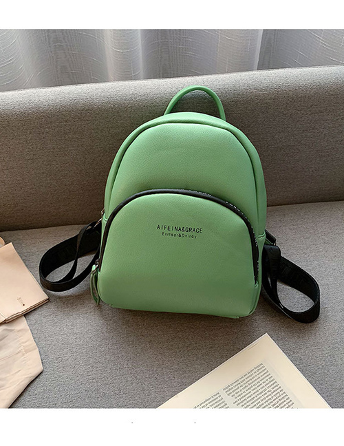 Fashion Green Letter Backpack