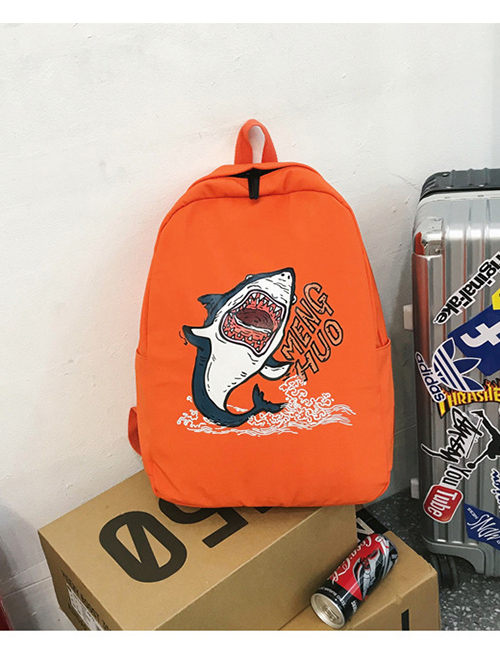 Fashion Orange Cartoon Backpack