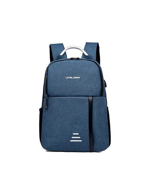 Fashion Blue Oxford Backpack