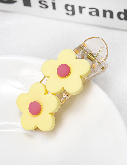 Fashion Yellow Flower Duckbill Clip Small Flower Duckbill Clip