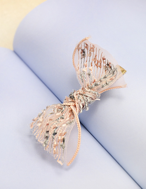Fashion Pink Bow 8cm Duckbill Clip Cloth Bow Clip
