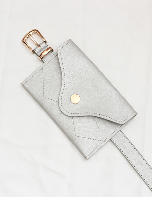 Fashion Silver + Gold Buckle Mini Mobile Phone Bag Belt