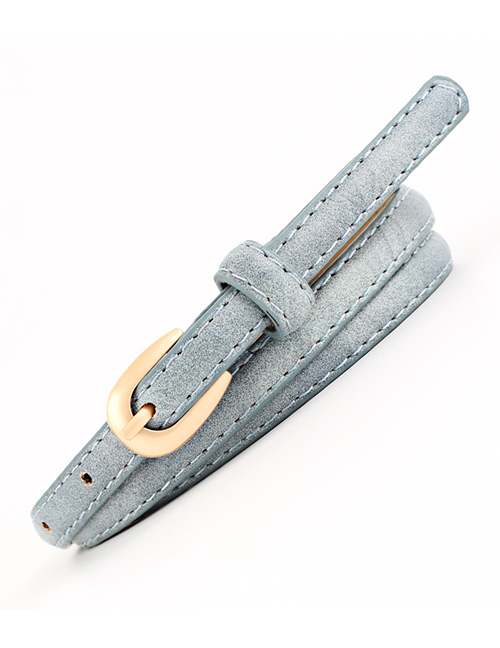 Fashion Denim Blue Denim Pin Buckle Belt