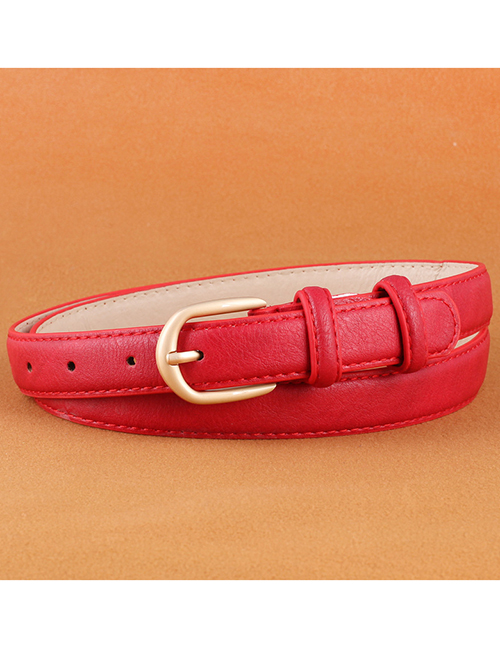 Fashion Red Wide Versatile Belt