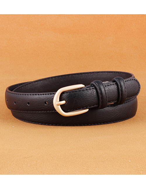 Fashion Black Wide Versatile Belt