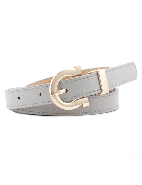 Fashion Gray Fashion Candy Color Decorative Belt
