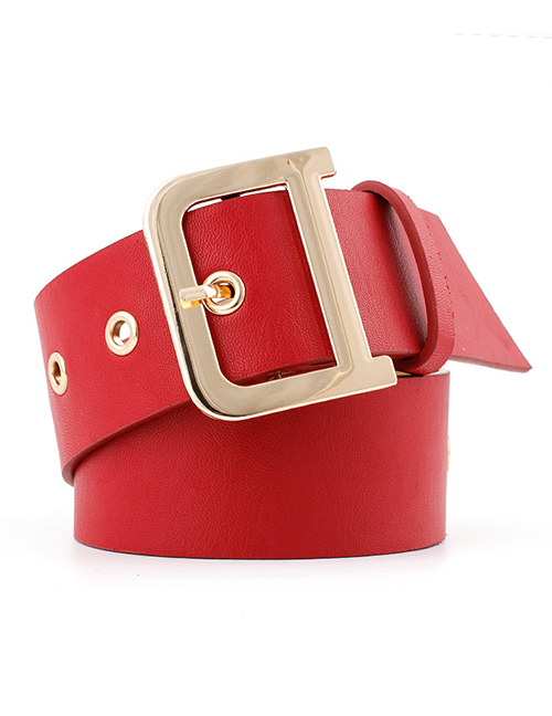 Fashion Red D Style Waist Wide Body Eye Belt