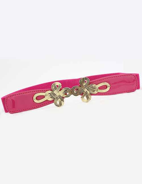 Fashion Rose Red Buckle Chinese Knot Waist Seal