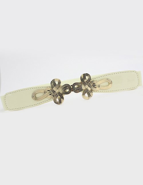 Fashion Beige Buckle Chinese Knot Waist Seal