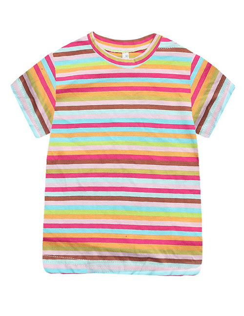 Fashion Pinstripe Cartoon Baby Boy T-shirt