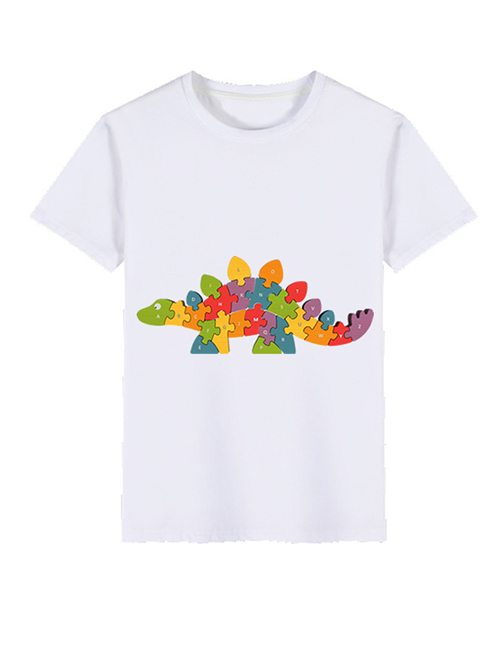 Fashion Dinosaur Cartoon Dinosaur 3d Printed Children's T-shirt
