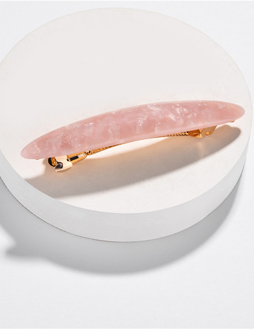 Fashion Pink Acrylic Plate Banana Clip