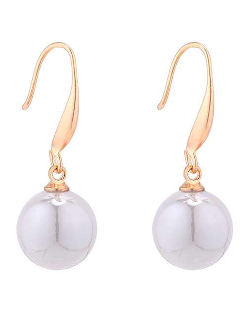 Fashion Gray Small Ball Pearl Earrings