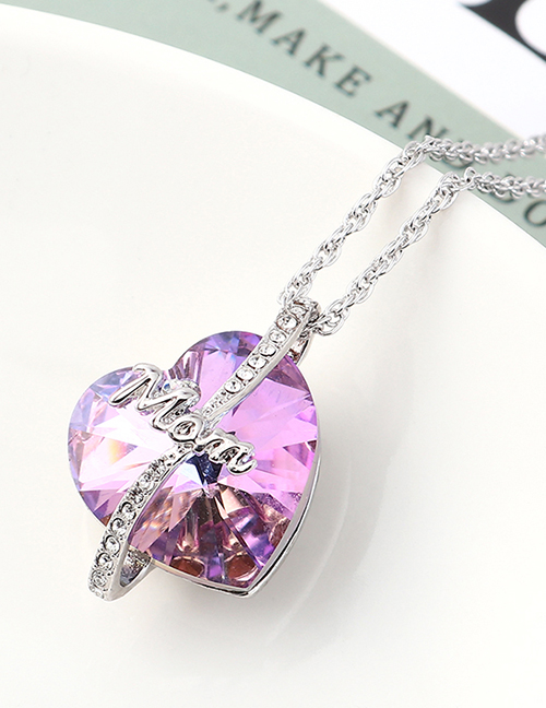 Fashion Violet Crystal Necklace - Love Is Eternal