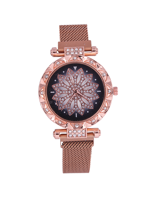 Fashion Rose Gold Time To Run The Tape Watch