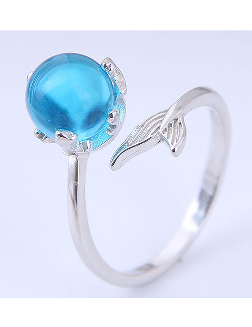 Fashion Silver Fish Tail Open Ring