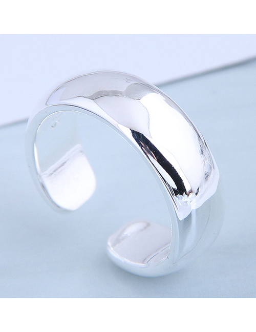 Fashion Silver Alloy Smooth Open Ring