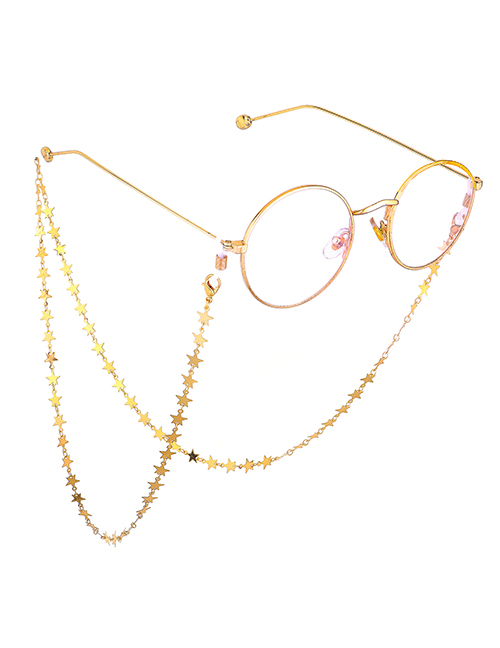 Fashion Gold Color-protection Copper Star Glasses Chain