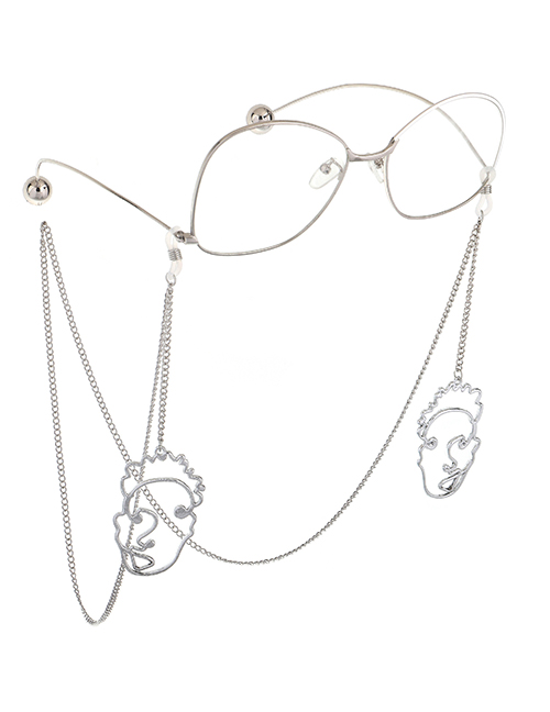 Fashion Silver Non-slip Metal Silver Mask Glasses Chain