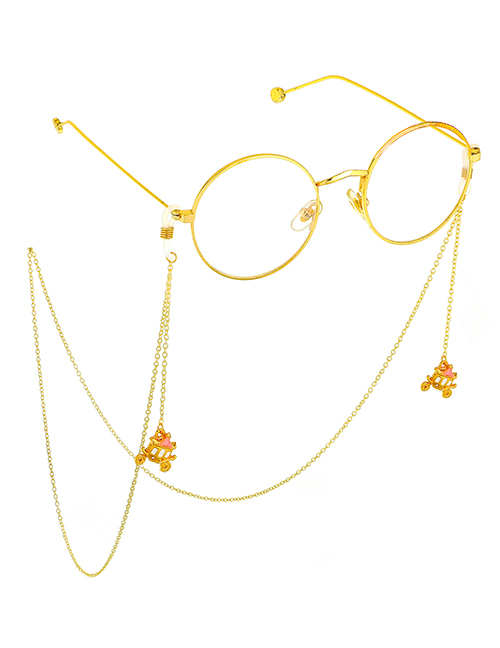 Fashion Gold Non-slip Metal Pumpkin Car Glasses Chain