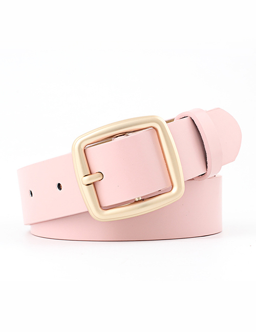 Fashion Pink Fine Section Buckle Japanese Word Buckle Belt