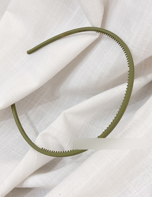 Fashion Superfine - Avocado Green Frosted Very Fine Toothed Headband