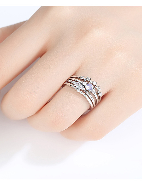 Fashion Platinum Detachable Ring