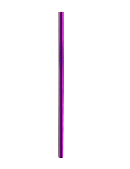 Fashion Purple Straight Tube (21.5*0.8) 304 Stainless Steel Straws (10)