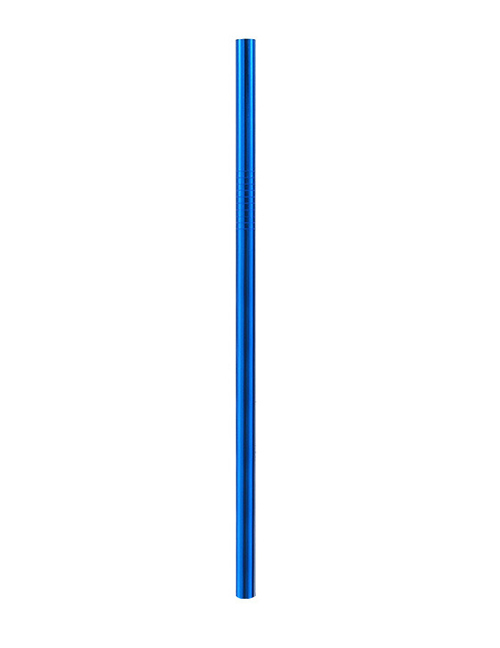 Fashion Blue Straight Tube (21.5*0.8) 304 Stainless Steel Straws (10)