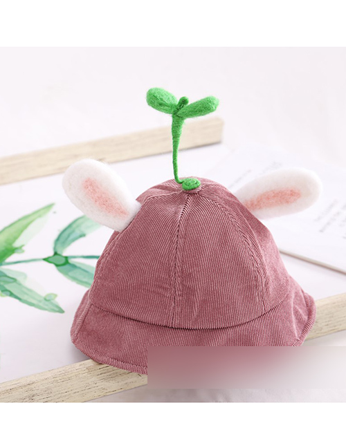 Fashion Bean Sprouts - Skin Powder Cartoon Animal Corduroy Baby Fisherman Hat