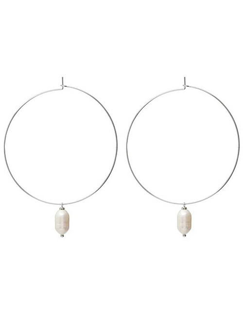 Fashion Silver Pearl Ear-rings