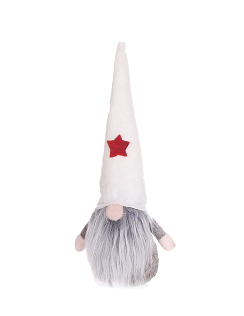 Fashion White Long Hat Without Face Doll Santa Claus Standing Pose Doll Without Face Doll