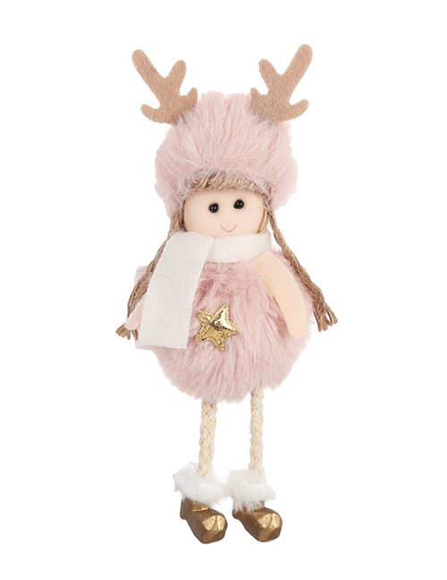 Fashion Powder Plush Five-star Angel Pendant Plush Angel Doll Doll Christmas Tree Pendant