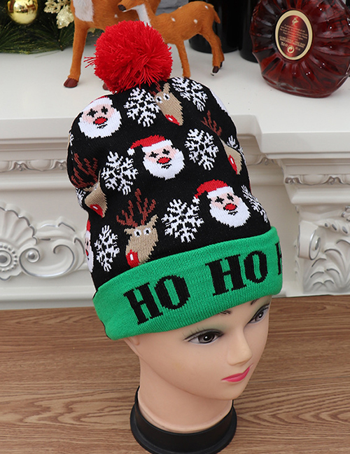 Fashion Knit Christmas Hat [elderly] Colorful Shiny Knit Hat