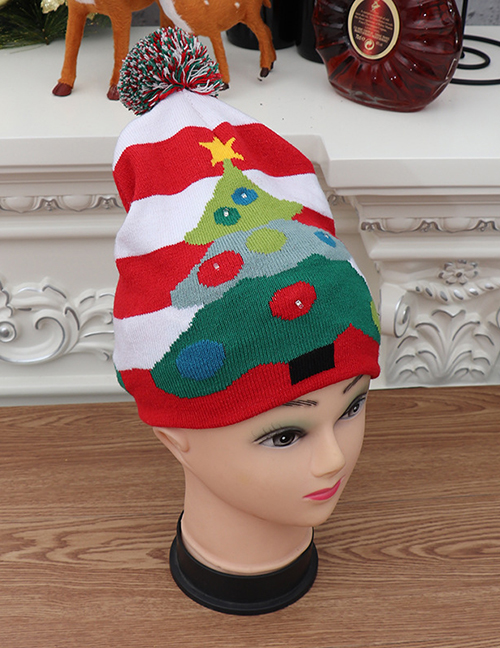 Fashion Knit Christmas Hat Colorful Shiny Knit Hat
