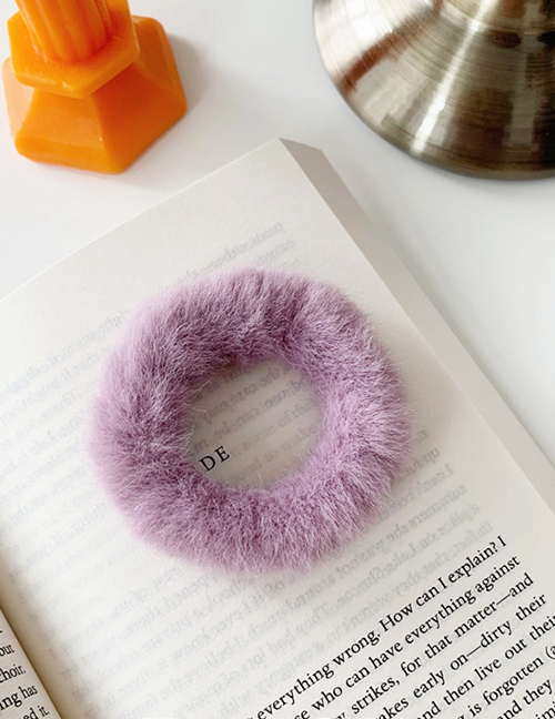Fashion Cream Purple Hair Ring