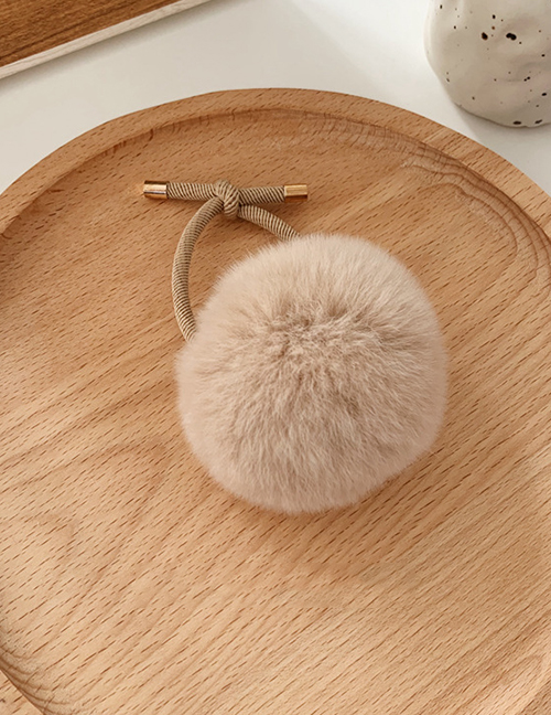 Fashion White Imitation Rabbit Hair Ring