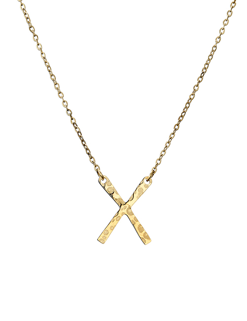 Fashion Gold Stainless Steel Geometric Necklace