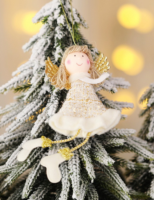 Fashion Golden Right Hand Holding Angel Christmas Ornaments
