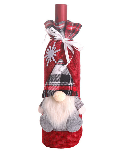 Fashion Red Three-dimensional Old Man Doll Red Wine Bottle Set Champagne Bottle Bag