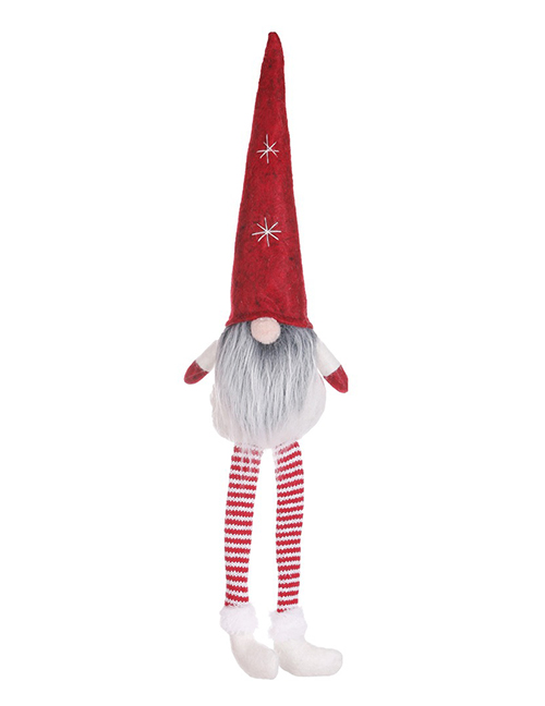 Fashion Red Hat Section No Face Doll Long Leg Doll Christmas Tree Pendant