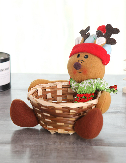 Fashion Small Elk Candy Basket Christmas Fruit Basket