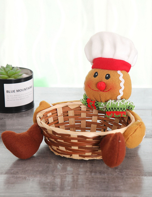 Fashion Large Gingerbread Man Candy Basket Christmas Fruit Basket