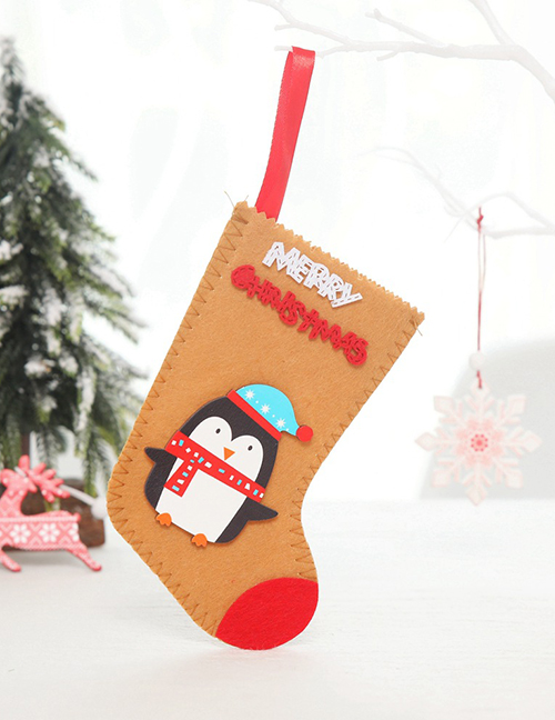 Fashion Small Penguin Christmas Stocking Santa Claus Socks