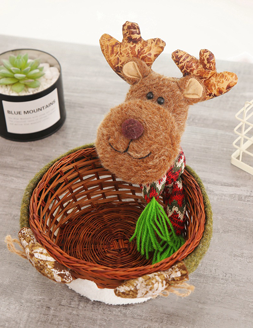 Fashion Large Elk Candy Basket Christmas Candy Basket