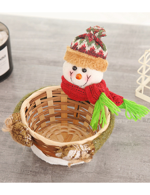 Fashion Small Snowman Candy Basket Christmas Candy Basket