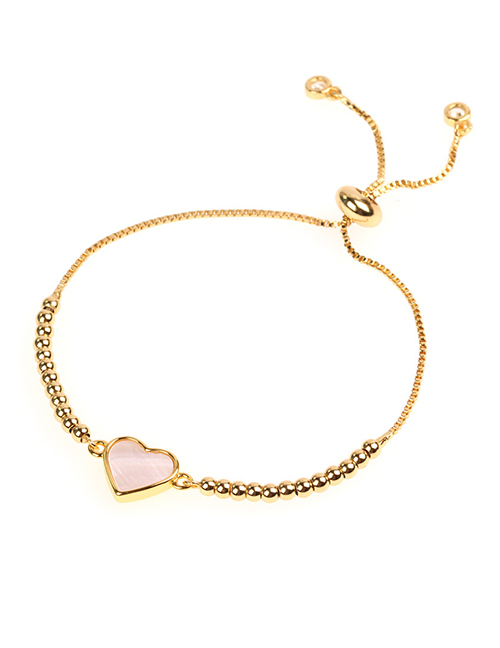 Fashion Gold Shell Love Heart Heart Gold Bracelet