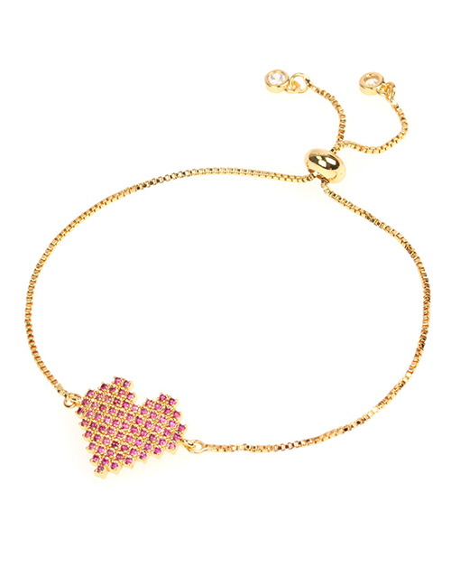 Fashion Gold Micro-inlaid Zircon Love Bracelet