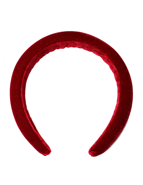 Fashion Red Milk Silk Sponge Headband
