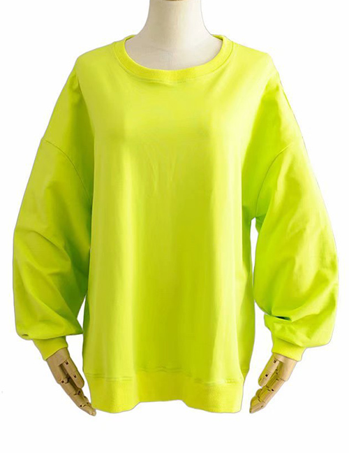 Fashion Green Round Neck Sweater